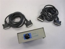 COMPUTER DATA TRANSFER SWITCH WITH TWO 6' FEET PRINTER CABLES picture