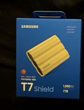 Samsung T7 Shield Portable External SSD 1TB Beige 1050MB/s PC Mac Android picture