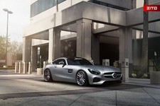 Cars 2016 mercedes amg gts zito Desk Mat Stitched picture