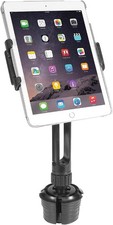 Macally Cup Holder Tablet Mount - Heavy Duty iPad Cup Holder Car Mount Stand ... picture
