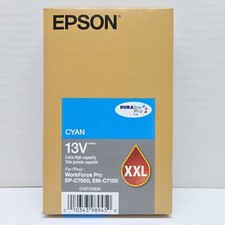 Epson DURABrite Pro T13V Extra High-capacity Cyan Ink Cartridge T13V220 -09/2027 picture