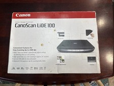 Canon CanoScan LiDE 100 Color Image Scanner 2400dpi USB Powered Black New In Box picture