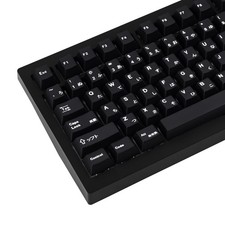 PBT Black Japanese Keycaps Minimalist Style Custom Mechanical Keyboard Set picture