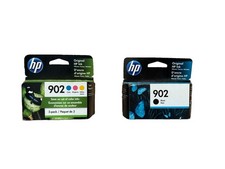 New Genuine HP 902 Black/HP 902 Regular Color Ink Cartridges *EXPIRED 12/2022* picture