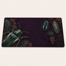Mercury Beetle Gaming Mouse Pad XXL Desk Mat 36x18 Stitched Edge picture