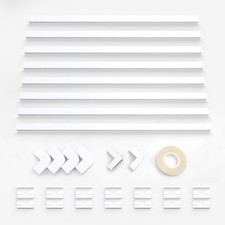 128in Cord Hider Kit, Paintable Cable Raceway for Wall, White picture