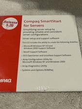 Compaq SmartStart for Servers Release 5.20 - CD ONLY NEW/SEALED picture