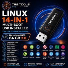 Linux Multi Boot USB Installer 14 in 1 Dual USB A C Ubuntu Mint Fedora picture