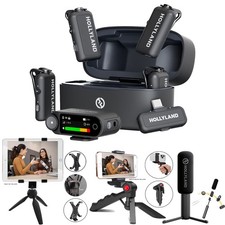 Hollyland LARK MAX 2 Combo 4-Person Microphone System Space Gray Podcast Bundle picture