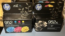 Genuine (2-Pk)  HP 952XL Black & 952 Tri-Color Ink Cartridge -Expires 2028. picture