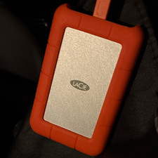 LaCie Rugged External Drive USB-C Rugged Portable Storage Orange/Silver picture