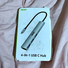 Acer 4-in-1 USB-C Hub Gray Portable ODK3C0 3x USB-A + 1x USB-C picture
