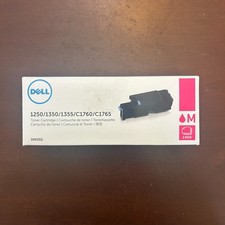 DELL XMX5D Magenta Toner Cartridge 1250 1350 1355 C1760 C1765 Printer Ink Sealed picture