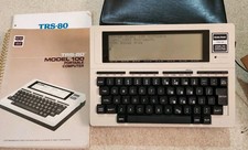 Vtg Radio Shack TRS-80 Model 100 Portable Computer w Guide Case As Is picture