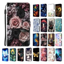 Butterfly Bird Wolf Cat Wallet Cover Case For Xiaomi Redmi 10A 7A 8A 6A 4X 5A picture