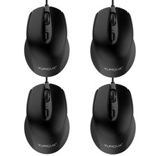 G222 Computer Mouse Wired 4 Pack, Bulk USB Corded Mouse, Office & Home Silent... picture