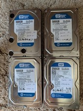 Lot of  4 Western Digital Blue SATA 3.5