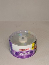 Maxell DVD+R 25 pk 4.7 GB. New, sealed container. picture