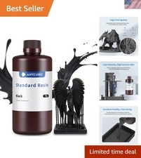 UV-Curing 3D Printer Resin - 1kg of Black High Toughness Liquid picture