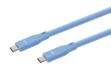 Monoprice USB4 Gen 2 Silicone Cable 6ft Blue picture