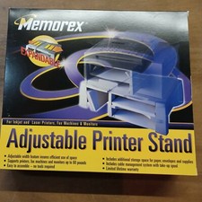 MEMOREX ADJUSTABLE PRINTER STAND * VINTAGE: NEW IN BOX (2 to sell) picture
