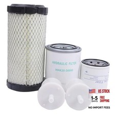 Kit de filtro de aire/combustible/aceite/hyd, 4 piezas, compatible con Kubota picture
