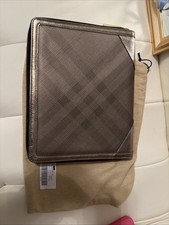 Burberry Gold Check Tablet Case Very Good Condition picture