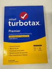 Intuit TurboTax Premier 2020 Tax Software Federal State Windows Mac New picture
