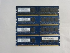 4GB Kit 4x1GB DDR2 667MHz PC2-5300U Nanya NT1GT64U8HB0BY-3C Desktop RAM Match picture