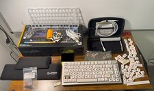 Glorious GMMK PRO Mechanical Keyboard Silver+cableMod,switches,keycaps,wristRest picture