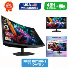 Sceptre Curved 24-inch Gaming Monitor 100Hz 1ms 1500R VA DisplayPort HDMI picture