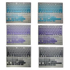 PBT Top/Side Engraveds Keycaps, 125Keys Original Height Gradients Color Keycaps picture