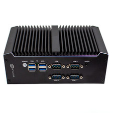 Simpletek Fanless Mini PC Barebone, RS-232, USB, HDMI, VGA, Dual Lan picture