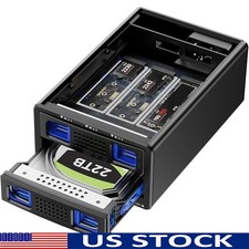 Hybrid HDD NVMe SSD Enclosure Up to 46TB 10Gbps USB 3.2 Tool-Free Installation picture