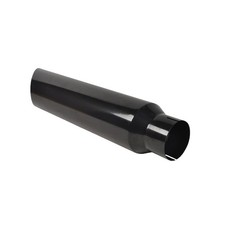 For Black Straight Exhaust Tip 5