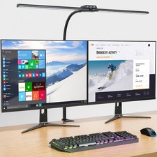 KableRika Desk lamp,Double Head LED Desk Lamp with Clamp,Architect Desk Light... picture