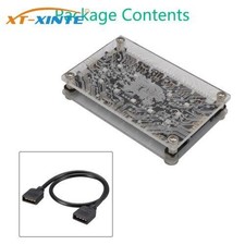 XT-XINTE 12V RGB Hub with Magnetic Standoff for ASUS/MSI 12V 4Pin LED Controller picture