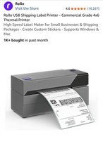 Rollo Model X1038 Label Printer High Speed Direct Thermal picture