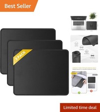 Ultimate Comfort: 3-Pack Smooth Lycra Mouse Pads 10.2x8.3in with Anti-Fray Edges picture
