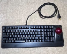 Perixx Periboard-322 RGB Wired Mechanical Trackball Illuminated Keyboard 2 Hubs picture