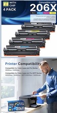ValueToner 206X High Yield 4 Pack Toner for HP Color LaserJet Pro M255 M283fdw picture