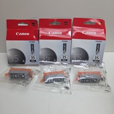 NEW GENUINE - CANON 35 3-PACK Black Ink - 1509B002 Sealed Bags picture