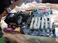 Gigabyte GA‑8ITXR Socket 478 Motherboard + 256MB RDRAM + Intel Cooler Blue PCB picture