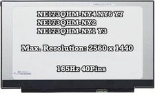 NE173QHM-NY5 NE173QHM-NY4 NY6 Y7 Y5 NE173QHM-NY2 NE173QHM-Y3 QHD 165Hz Screen picture