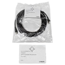 Geiger 72001221 RJ-45 S/FTP Patch Cable AWG26 Cat.6A Tyco Amp 8m Black NEW NEW picture