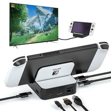 TV Docking Station for Nintendo Switch/Nintendo Switch OLED Model, 6-in-1 Swi... picture