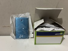 Box of 10 LEVITON 84014-40 ONE-GANG NON MAGNETIC WALLPLATE STAINLESS STEEL picture