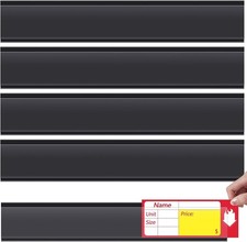 50 Pcs 47.8 x 1.38 Inch Shelf Label Strips Adhesive Back Stick on Data Price ... picture