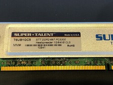 3GB (3 x 1GB) Super Talent DDR2-667 PC5300 CL5 RAM T6UB1GC5 picture