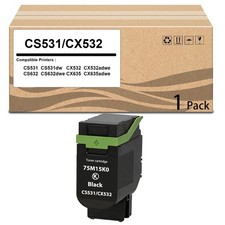 1PK CS531 CX532 75M10K0 Toner Cartridge Compatible with CS531 CX532 CS632 CX635 picture